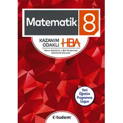 Tudem 8.Sınıf Matematik Kazanım Odaklı HBA