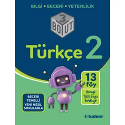 2. Sınıf Türkçe 3 Boyut Tudem Yayınları