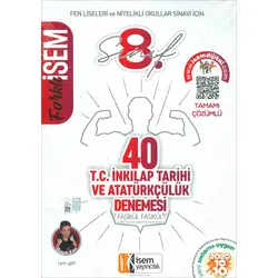 LGS İnkılap Tarihi 40 Sarmal Deneme Farklı İsem