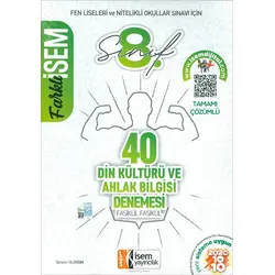 LGS Din Kültürü ve Ahlak Bilgisi 40 Sarmal Deneme Farklı İsem