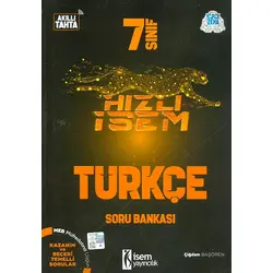 7.Sınıf Hızlı İsem Türkçe Soru Bankası İsem Yayıncılık