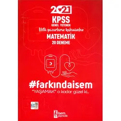 İsem 2021 Farkında İsem KPSS Genel Yetenek Matematik 20 Deneme