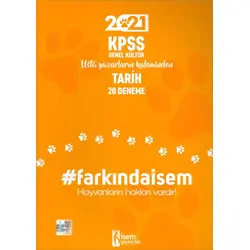 İsem 2021 Farkında İsem KPSS Genel Kültür Tarih 20 Deneme