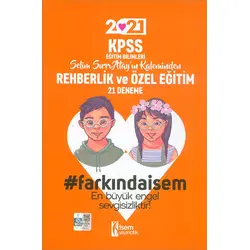 2021 İsem KPSS Eğitim Bilimleri Rehberlik ve Özel Eğitim 21 Deneme