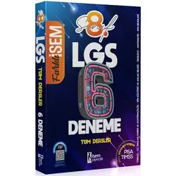 2022 Farklı İsem LGS 8. Sınıf Tüm Dersler Dijital Çözümlü 6 Deneme