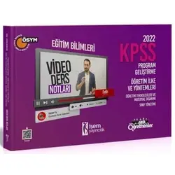 İsem 2022 KPSS Eğitim Bilimleri Program Geliştirme, Öğretim İlke ve Yöntemleri Video Ders Notları