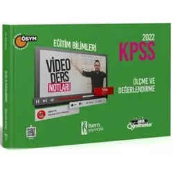 İsem 2022 KPSS Eğitim Bilimleri Ölçme ve Değerlendirme Video Ders Notları