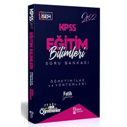 İsem 2022 KPSS Eğitim Bilimleri Öğretim İlke ve Yöntemleri Soru Bankası