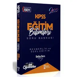 İsem 2022 KPSS Eğitim Bilimleri Rehberlik ve Özel Eğitim Çözümlü Soru Bankası