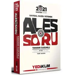 Yediiklim 2021 Ales Sayısal Sözel Yetenek Çözümlü Soru Bankası