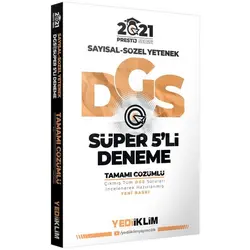 Yediiklim 2021 Prestij Serisi DGS Tamamı Çözümlü Süper 5 Deneme