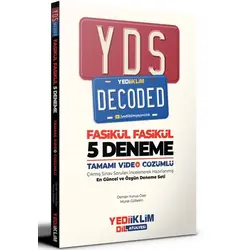 Yediiklim YDS Decoded Video Çözümlü Fasikül 5 Deneme
