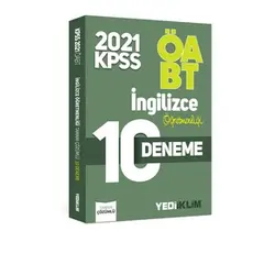 Yediiklim 2021 ÖABT İngilizce Öğretmenliği Tamamı Çözümlü 10 Deneme