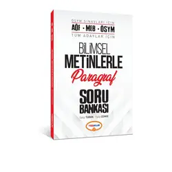Yediiklim AÖF-MEB-ÖSYM Tüm Adaylar İçin Bilimsel Metinlerle Paragraf Soru Bankası