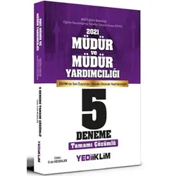 Yediiklim 2021 MEB EKYS Müdür ve Müdür Yardımcılığı Tamamı Çözümlü 5 Deneme