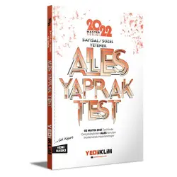 Yediiklim 2022 Master Serisi Ales Sayısal-Sözel Yetenek Çek Kopart Yaprak Test