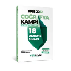 Yediiklim 2022 KPSS Coğrafya Kampı Tamamı Çözümlü 18 Deneme Sınavı