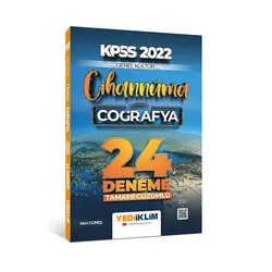 Yediiklim 2022 KPSS Cihannüma Genel Kültür Coğrafya Tamamı Çözümlü 24 Deneme