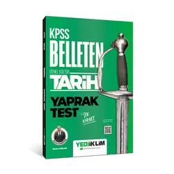 Yediiklim 2022 KPSS Genel Kültür Belleten Tarih Çek Kopart Yaprak Test