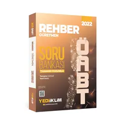 Yediiklim 2022 ÖABT Rehber Öğretmen Tamamı Çözümlü Soru Bankası