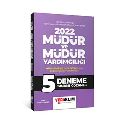 Yediiklim 2022 MEB EKYS Müdür ve Müdür Yardımcılığı Tamamı Çözümlü 5 Deneme