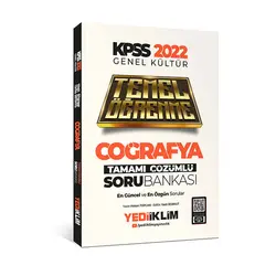 Yediiklim 2022 KPSS Genel Kültür Coğrafya Temel Öğrenme Tamamı Çözümlü Soru Bankası