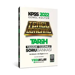 Yediiklim 2022 KPSS Genel Kültür Tarih Temel Öğrenme Tamamı Çözümlü Soru Bankası