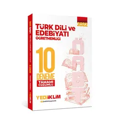 Yediiklim 2022 ÖABT Türk Dili ve Edebiyatı Öğretmenliği Tamamı Çözümlü 10 Deneme