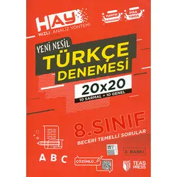 8.Sınıf 20x20 Türkçe Denemesi Teas Press