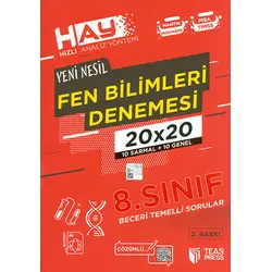 8.Sınıf 20x20 Fen Bilimleri Denemesi Teas Press