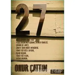 27 - Onur Çattım - İkinci Adam Yayınları
