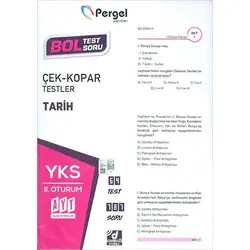 Pergel AYT Tarih Çek Kopar Testler