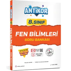 Antikor 8. Sınıf Fen ve Teknoloji Soru Bankası FDD Yayınları