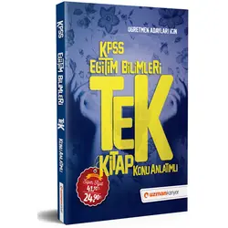 Uzman 2020 KPSS Eğitim Bilimleri Tek Kitap Konu Anlatımlı