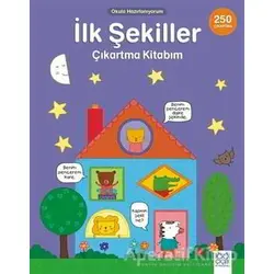 Okula Hazırlanıyorum - İlk Şekiller Çıkartma Kitabım - Kolektif - 1001 Çiçek Kitaplar