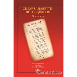 Cenap Şahabettin Bütün Şiirleri - Seda Özbek - Akçağ Yayınları
