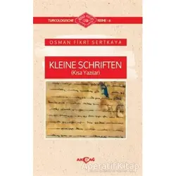 Kleine Schriften (Kısa Yazılar) - Osman Fikri Sertkaya - Akçağ Yayınları