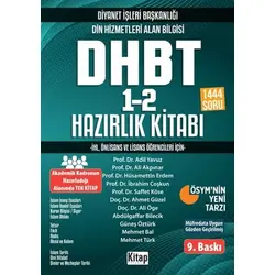 Diyanet İşleri Başkanlığı Din Hizmetleri Alan Bilgisi Dhbt 1-2 Hazırlık Kitabı 2024