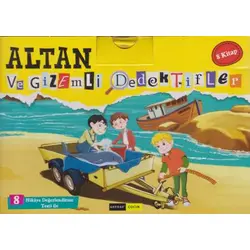 Altan ve Gizemli Dedektifler - 8 Kitap Takım Kutulu - Tuna Duran - Gendaş Çocuk