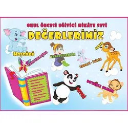 Okul Öncesi Eğitici Hikaye Seti: Değerlerimiz (15 Kitap Takım) - Kolektif - Pembe Patikler