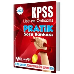 Dahi Adam 2022 KPSS Lise Ön Lisans Genel Yetenek Genel Kültür Pratik Soru Bankası Tek Kitap