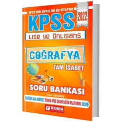 Teorem 2022 KPSS Lise Ön Lisans Coğrafya Tam İsabet Soru Bankası