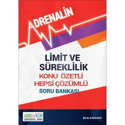 AdreNalin Limit ve Süreklilik - Konu Özetli - Hepsi Çözümlü Soru Bankası