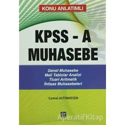 Konu Anlatımlı KPPS-A Muhasebe - Cemal Altınkeser - Gazi Kitabevi