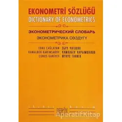 Ekonometri Sözlüğü - Cunus Ganiyev - Derin Yayınları