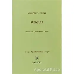 Sürgün - Antonio Negri - MonoKL