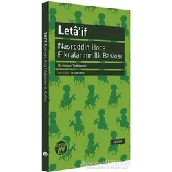 Letaif - Nasreddin Hoca Fıkralarının İlk Baskısı - Kolektif - Büyüyen Ay Yayınları