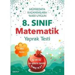 Nartest 8.Sınıf Matematik Yaprak Testi