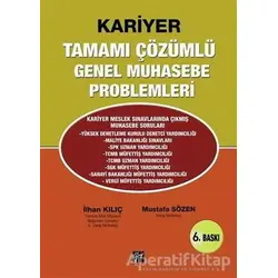 Kariyer Tamamı Çözümlü Genel Muhasebe Problemleri - Mustafa Sözen - Gazi Kitabevi