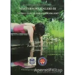 Masterson Günleri - 3 Ayrıcı Tanı ve Terapi Teknikleri